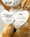 Ty Beanie Boos - King the Lion, Medium (10"), Solid Eyes