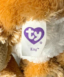 Ty Beanie Boos - King the Lion, Medium (10"), Solid Eyes