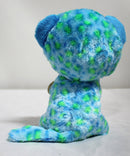 Ty Beanie Boos- Leona the Blue and Green Leopard, Glitter Eyes