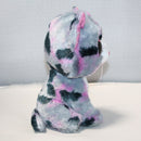 Ty Beanie Boos - Lindi the Pink and Grey Cat, Medium (9"), Glitter Eyes