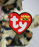 Ty Beanie Boos- Livvie the Leopard, Glitter Eyes