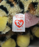 Ty Beanie Boos- Livvie the Leopard, Glitter Eyes