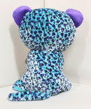 Ty Beanie Boos - Lizzie the Blue Leopard, Large (16"), Glitter Eyes, Claire's Exclusive