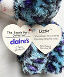 Ty Beanie Boos - Lizzie the Blue Leopard, (6"), Glitter Eyes, Claire's Exclusive