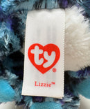 Ty Beanie Boos - Lizzie the Blue Leopard, (6"), Glitter Eyes, Claire's Exclusive