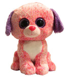 Ty Beanie Boos - London the Pink Dog, Large (15"), Glitter Eyes, Claire's Exclusive