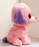 Ty Beanie Boos - London the Pink Dog, Large (15"), Glitter Eyes, Claire's Exclusive