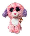 Ty Beanie Boos - London the Pink Dog, (9"), Glitter Eyes, Claire's Exclusive
