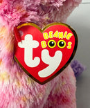 Ty Beanie Boos - London the Pink Dog, (9"), Glitter Eyes, Claire's Exclusive