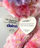 Ty Beanie Boos - London the Pink Dog, (9"), Glitter Eyes, Claire's Exclusive