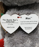 Ty Beanie Boos - Mac the Christmas Mouse, Medium (10"), Glitter Eyes