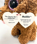 Ty Beanie Boos - Maddie the Dog, Medium, Glitter Eyes, Medium size