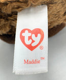 Ty Beanie Boos - Maddie the Dog, Medium, Glitter Eyes, Medium size