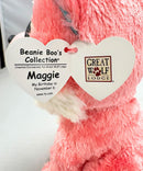Ty Beanie Boos - Maggie the Wolf, Medium, Glitter Eyes, Great Wolf Lodge, Great Wolf Lodge, Medium size