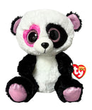 Ty Beanie Boos - Mandy the Valentine Panda Bear, Medium (8"), Glitter Eyes