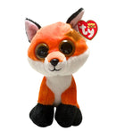Ty Beanie Boos - Meadow the Orange Fox, (7"), Glitter Eyes