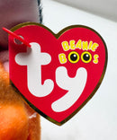 Ty Beanie Boos - Meadow the Orange Fox, (7"), Glitter Eyes