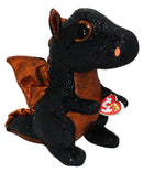 Ty Beanie Boos -  Merlin the Halloween Dragon, Medium (8.5"), Glitter Eyes, Walgreens Exclusive
