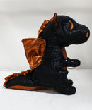 Ty Beanie Boos -  Merlin the Halloween Dragon, Medium (8.5"), Glitter Eyes, Walgreens Exclusive
