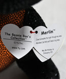 Ty Beanie Boos -  Merlin the Halloween Dragon, Medium (8.5"), Glitter Eyes, Walgreens Exclusive