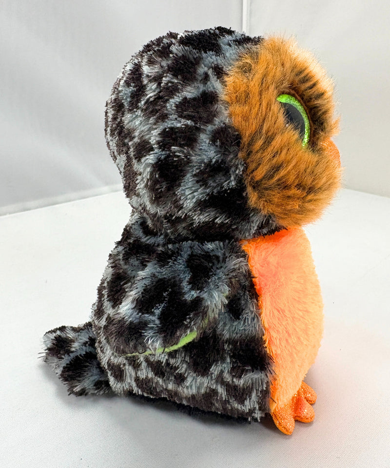 Ty Beanie Boos - Midnight the Owl, Glitter Eyes, Halloween
