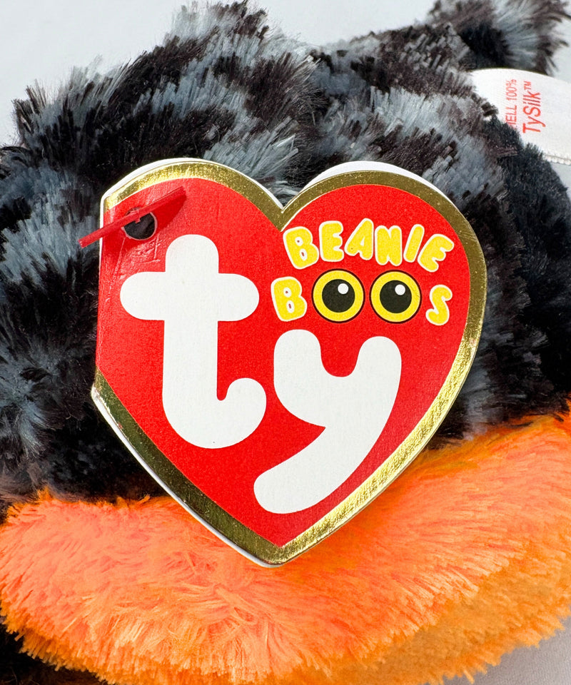 Ty Beanie Boos - Midnight the Owl, Glitter Eyes, Halloween