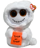 Ty Beanie Boos - Mist the White Trick or Treater Ghost, Medium (9"), Glitter Eyes