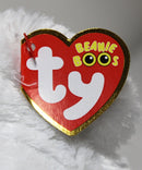 Ty Beanie Boos - Mist the White Trick or Treater Ghost, Medium (9"), Glitter Eyes