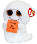 Ty Beanie Boos - Mist the White Trick or Treater Ghost, Glitter Eyes