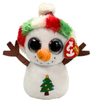 Ty Beanie Boos - Misty the Snowman, Glitter Eyes, Winter, Christmas