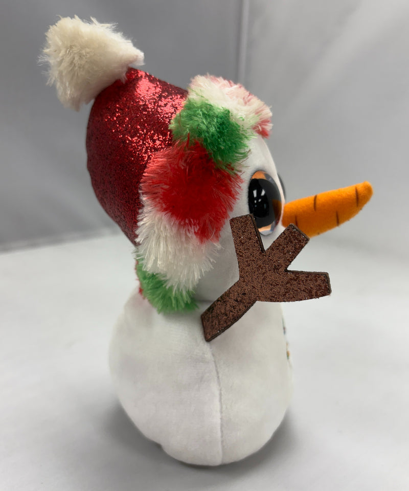 Ty Beanie Boos - Misty the Snowman, Glitter Eyes, Winter, Christmas