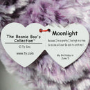 Ty Beanie Boos - Moonlight the Purple Owl, Medium (9"), Glitter Eyes