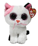 Ty Beanie Boos- Muffin the Pink-Eared Cat, Glitter Eyes