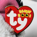 Ty Beanie Boos - Muffin the White Cat, Medium (8"), Glitter Eyes