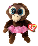 Ty Beanie Boos - Nadya the Ballerina Monkey, (5"), Glitter Eyes, Europe