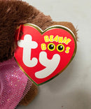 Ty Beanie Boos - Nadya the Ballerina Monkey, (5"), Glitter Eyes, Europe
