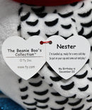 Ty Beanie Boos - Nester the Christmas Owl, Medium (9.5"), Glitter Eyes