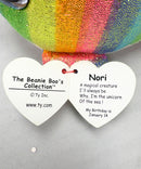 Ty Beanie Boos - Nori the Narwhal, Glitter Eyes
