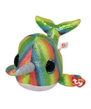 Ty Beanie Boos - Nori the Rainbow Narwhal, Medium (5"), Glitter Eyes