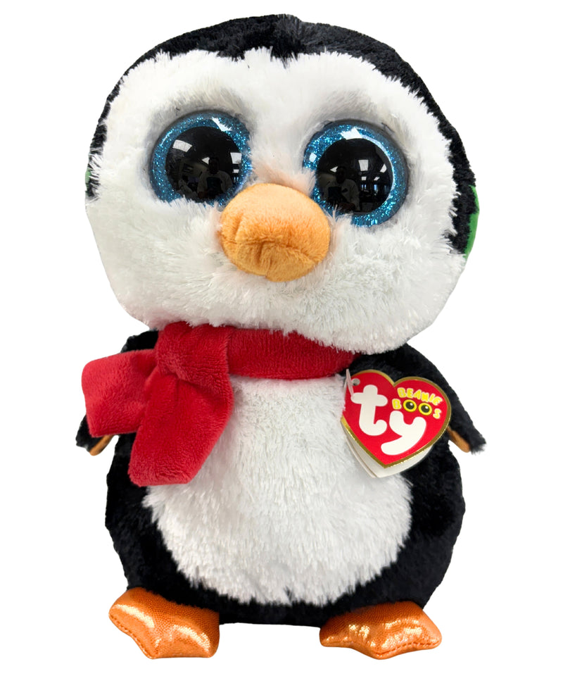 Ty Beanie Boos - North the Penguin, Medium, Glitter Eyes, Winter, Medium size