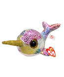 Ty Beanie Boos - Nova the Narwhal, Glitter Eyes, Claire's