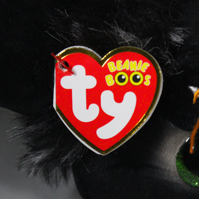 Ty Beanie Boos - Oleander the Black Cat, Glitter Eyes