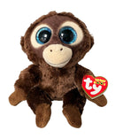 Ty Beanie Boos - Olga the Brown Monkey, (5"), Glitter Eyes, Europe
