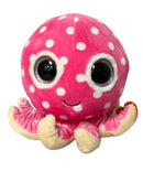 Ty Beanie Boos - Ollie the Pink Octopus, Medium (7"), Glitter Eyes