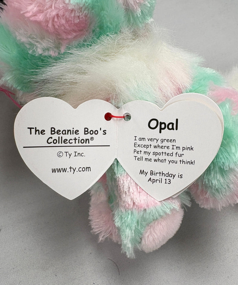 Ty Beanie Boos - Opal the Cat, Glitter Eyes