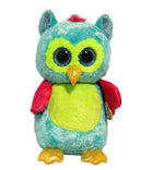 Ty Beanie Boos - Opal the Teal Owl, Large (16"), Glitter Eyes, Justice Stores