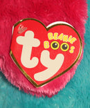 Ty Beanie Boos - Opal the Teal Owl, Large (16"), Glitter Eyes, Justice Stores