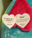 Ty Beanie Boos - Opal the Teal Owl, Large (16"), Glitter Eyes, Justice Stores