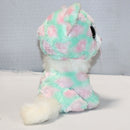 Ty Beanie Boos - Opal the Pink and Green Cat, Medium (9"), Glitter Eyes
