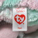 Ty Beanie Boos - Opal the Pink and Green Cat, Medium (9"), Glitter Eyes